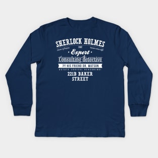 Sherlock Holmes Kids Long Sleeve T-Shirt